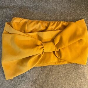 Yellow Bow Bandeau Top